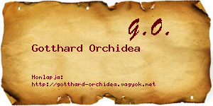 Gotthard Orchidea névjegykártya